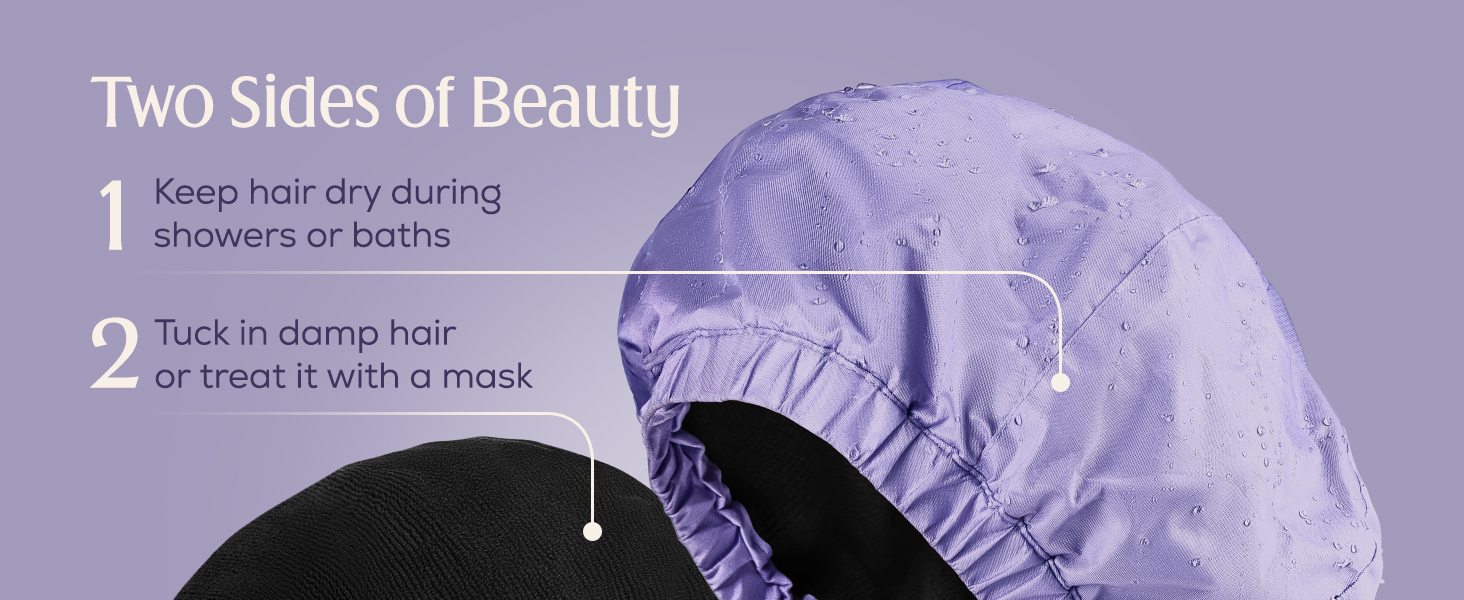 Microfiber shower cap