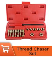 Metric Thread Chaser Set 15Pcs Thread Cleaning Tool Restorer Kit