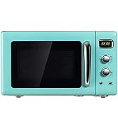 ARLIME Retro Microwave Oven, 900W/0.9Cu.Ft, Small Countertop Microwave w/Defrost & Auto Cooking, ...