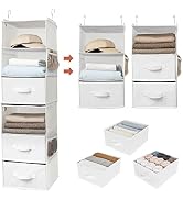 GRANNY SAYS 6-Shelf Hanging Organizer for Closet, Separable to 2 Pack 3-Shelf Hanging Shelves, Or...