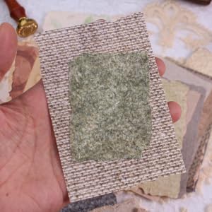 3D Embossed Textured Vintage Material Scrapbook Paper, Fiber Handmade Paper