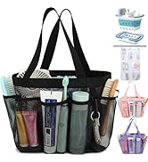 Fammart Mesh Shower Caddy Portable for College Dorm Room Essentials, 8-Pocket Large Shower Basket...