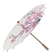 HEEPDD 22" Handmade Oiled Paper Umbrella Chinese Art Classical Dance Umbrella Plum Blossom for We...