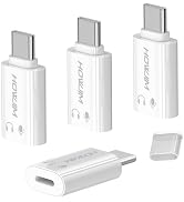 HOWJIM Ligh,tning to USB C Audio Adapter for Music/Calls/Control 4 Pack | USB C Male to 8 Pin Fem...