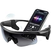 NICKLUC Bluetooth Sunglasses for Men,Bluetooth 5.3 Sports Sunglasses for Cycling,Running,Driving,...