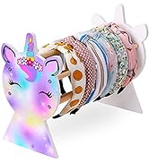 Basumee Girls Headband Holder Organizer Hair Hoop Headband Display Stand Unicorn Hairband Stand O...