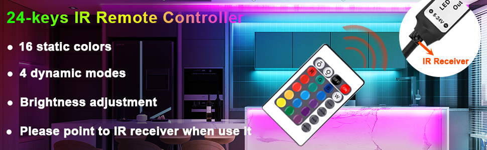 rgb led strip lights usb tv led backlighting kit with remote