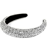 Wecoe Rhinestone Diamond Bling Glitter Sparkle Silver Fashion Headbands for Women and Girls - Thi...