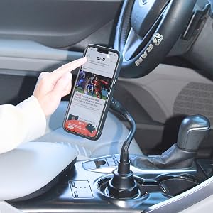 cup holder phone mount in a car