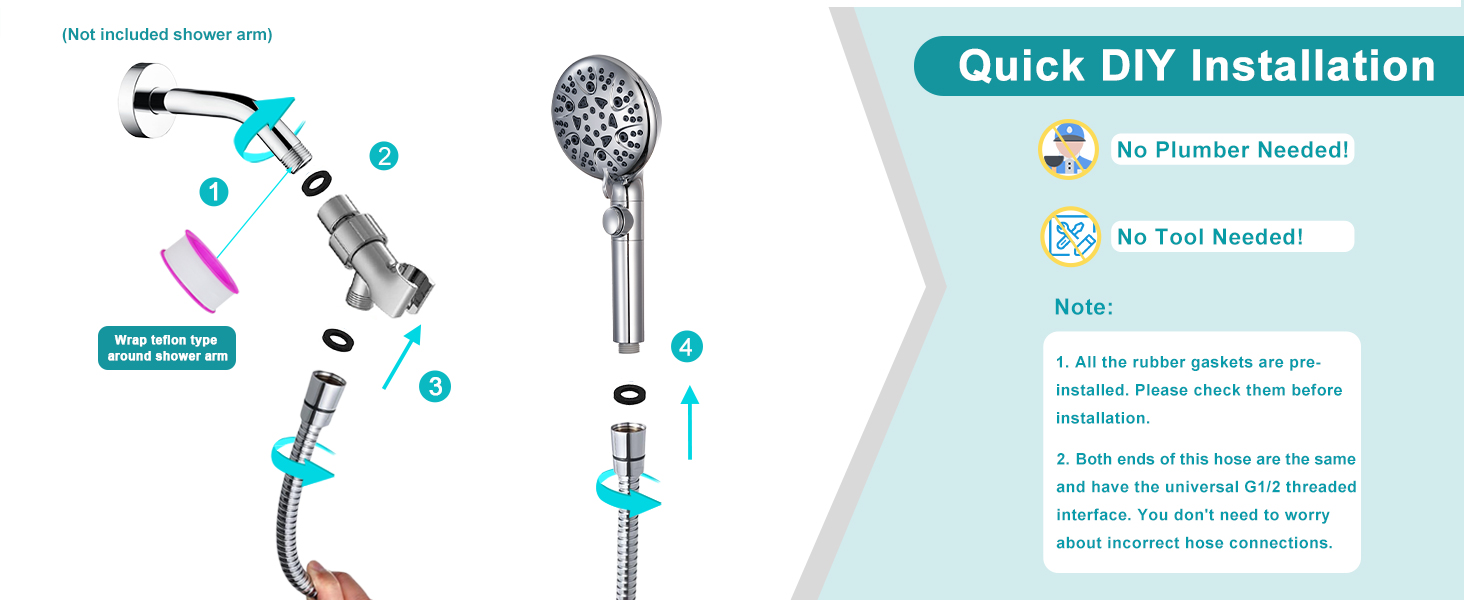 shower head with handheld