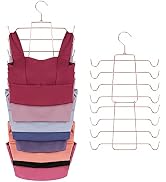 ZEDODIER Tank Tops Hangers, Bra Hanger 2 Pack Metal Space Saving Hanger Closet Organizer for Tank...