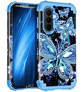 Miqala for Galaxy A37 5G Case,Glow in The Dark Three Layer Heavy Duty Shockproof Full Protection ...