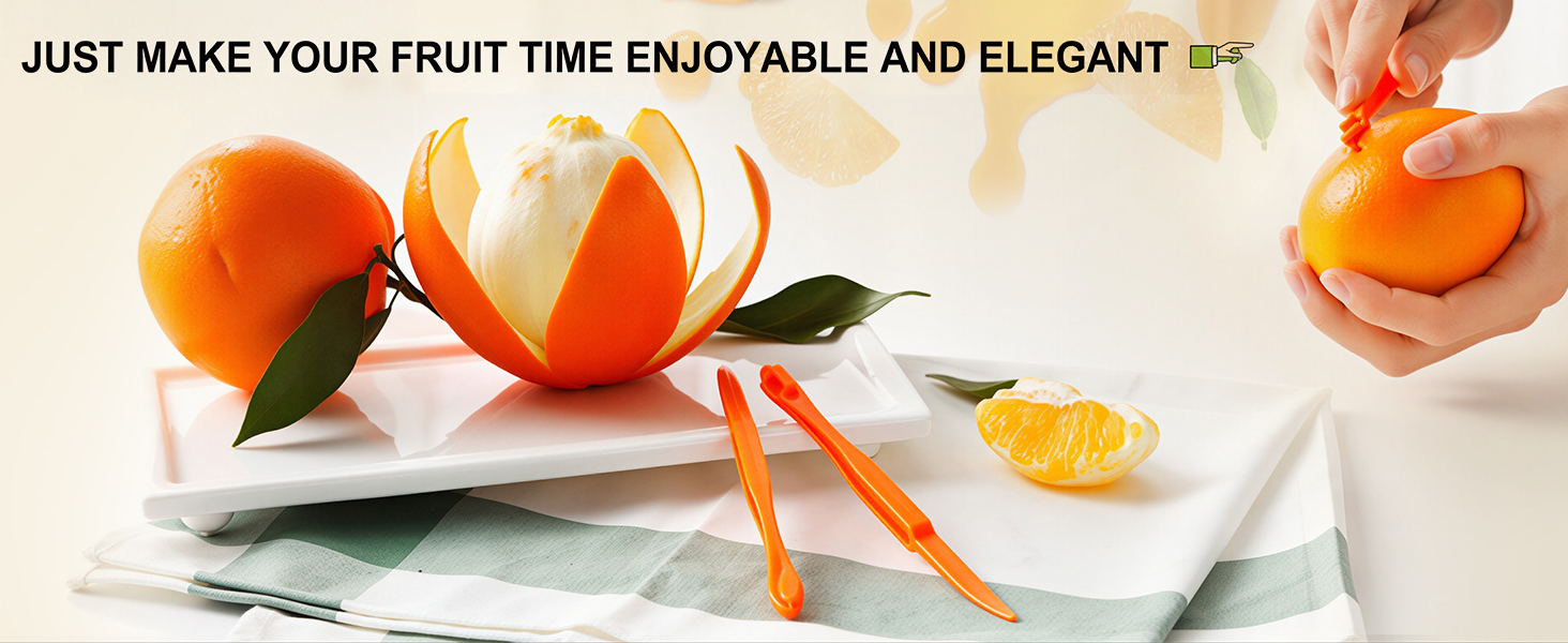 Orange Peeler Tools Citrus Peel Cutter Plastic Fruit Vegetable Slicer Cutter Lemon Peeler Opener