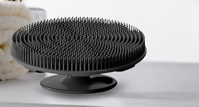 silicone body scrubber innerneed exfoliating deep cleansing shower brush