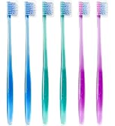 Ceonam 6 Pack Orthodontic Toothbrushes with Covers, Soft Bristles V-Shaped Dental Brushes for Bra...