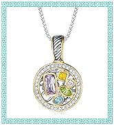 UNY Luxury Cable Wire Pendant Box Chain Necklace Women Fashion Jewelry Multi CZ Unique Present Gi...