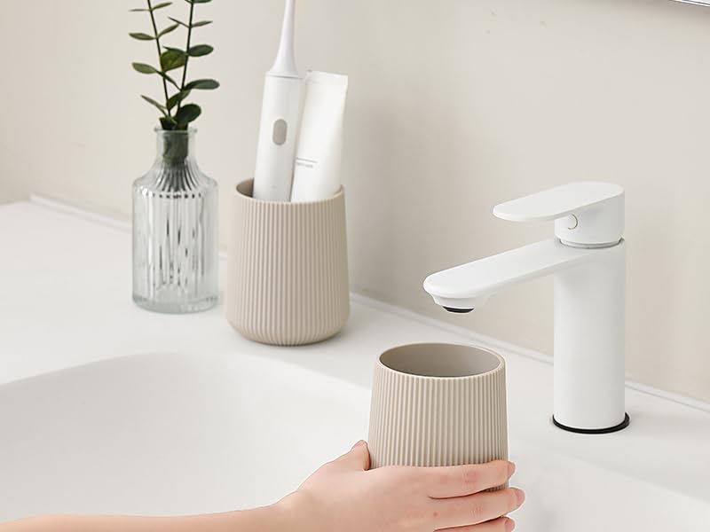 beige Toothbrush Holder
