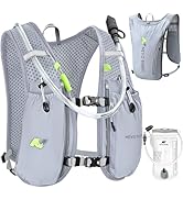 N NEVO RHINO Running Vest,Hydration Vest 5L with 1.5L Water Bladder,Lightweight Hydration Pack Wa...