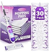 Disposable Mop Pads Refills for Swiffer Powermop: 30 Pcs Wet Dry Pad for Multi-Surface Floor Clea...