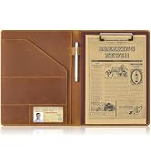 Jack&Chris Leather Portfolio, A4 Document Folder Legal Pad Padfolio, Professional Writing Letter ...
