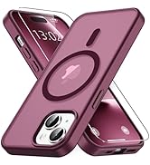 Vansdon for iPhone 15 Case, Compatible with MagSafe, Magnetic Translucent Matte Slim Protective C...