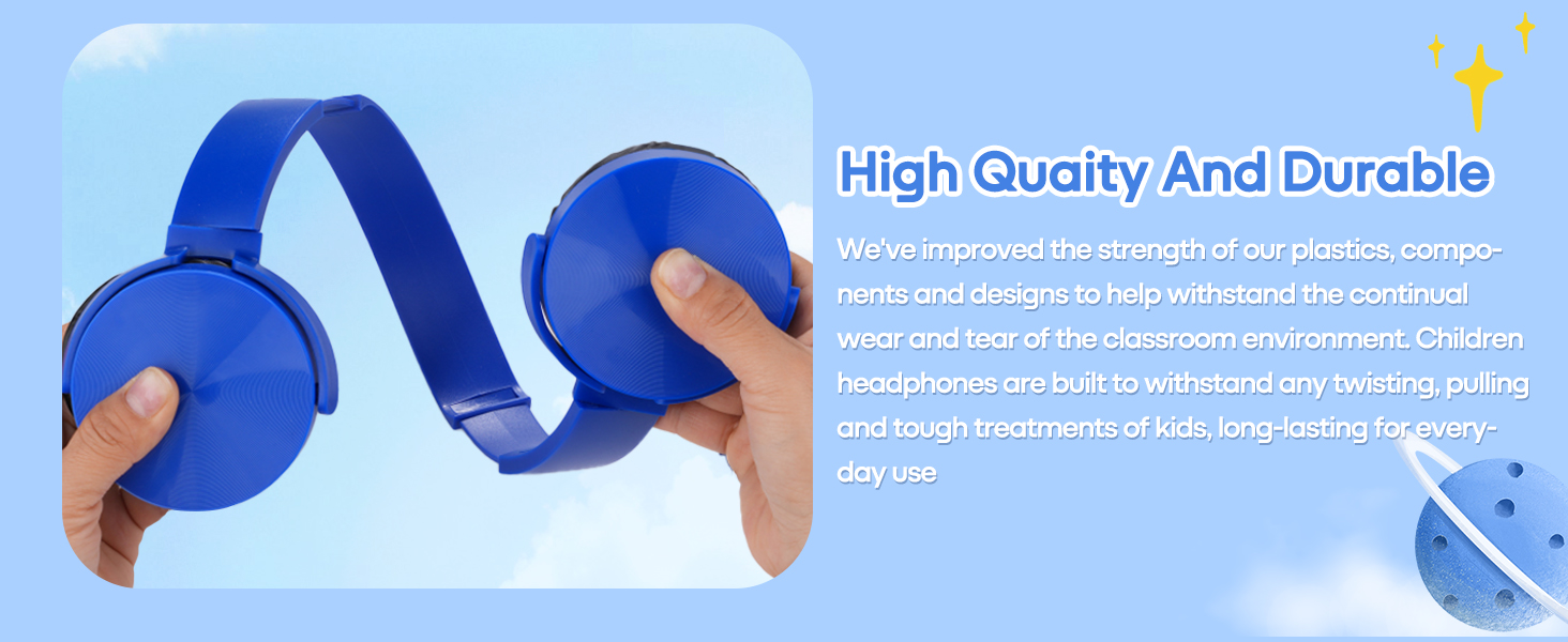 adjustable wired headphone for classroom