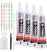 B7000 Glue Rhinestone Applicator Kit, Clear B-7000 Glue with Precision Tip Art Dotting Stylus Pen...