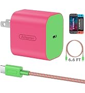 Switch 2 Charger with 6.6FT/2M USB-C Cable - 60W AC Power Adapter, Support 4K TV Dock & PD3.0 Fas...