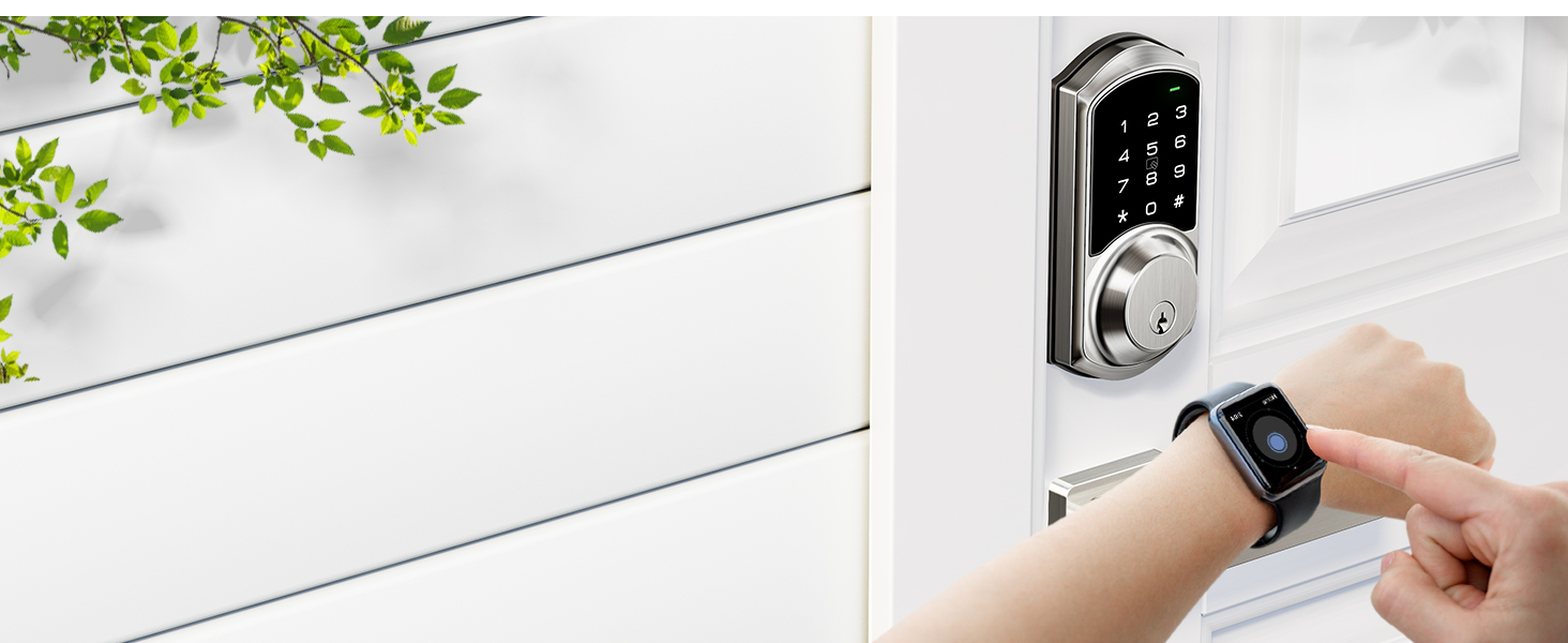 Unlock via Smart Watch, Lift Your Wrist to Enter Instantly