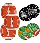 Football Party Supplies Kit for 36 Guests - Includes Large 12.5in Plates and 7in Dessert Plates,-...
