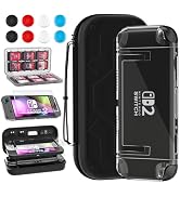 RHOTALL Carrying Case for Nintendo Switch 2 2025, Portable Trave Case with 10 Game Card Slots, Cl...