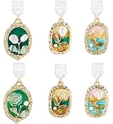 CREATCABIN 6Pcs USB C Dust Plug Cover for Phone Flower Charm Dust Plug Type C Anti Dust Plugs Cov...