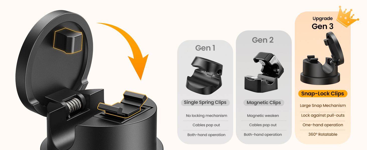 Upgrade Snap-lock clips