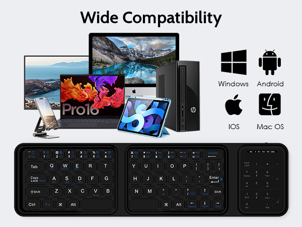 Foldable Bluetooth Keyboard