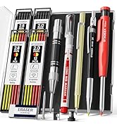 STAGEEK 14 Pack Carpenter Pencil Set with Sharpener, Mechanical Carpenter Pencils with 60 Refills...