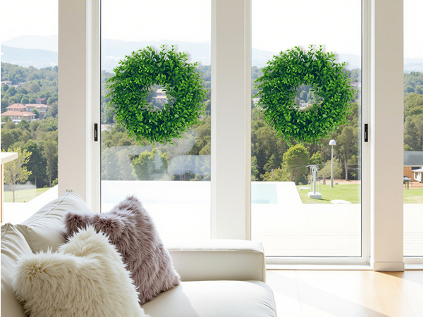 wreath for window decor