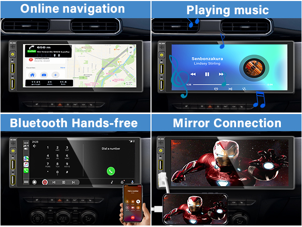single din car play