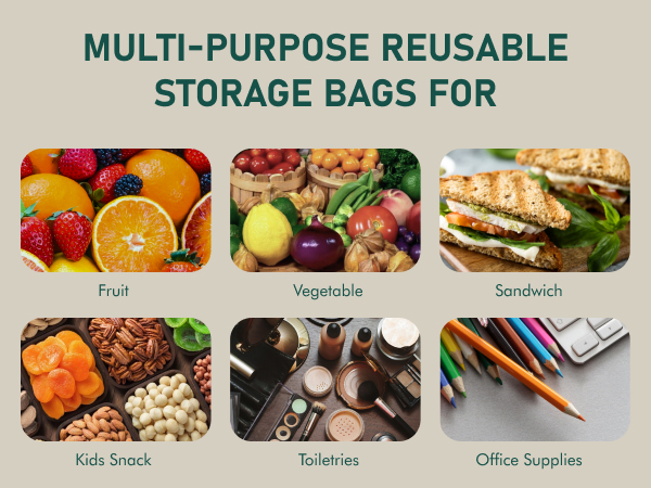 silicone bags reusable storage