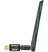 Hakimonoe Long Range Bluetooth 5.4 Adapter for PC, Wireless USB Dongle w/ 5dBi Antenna for Laptop...