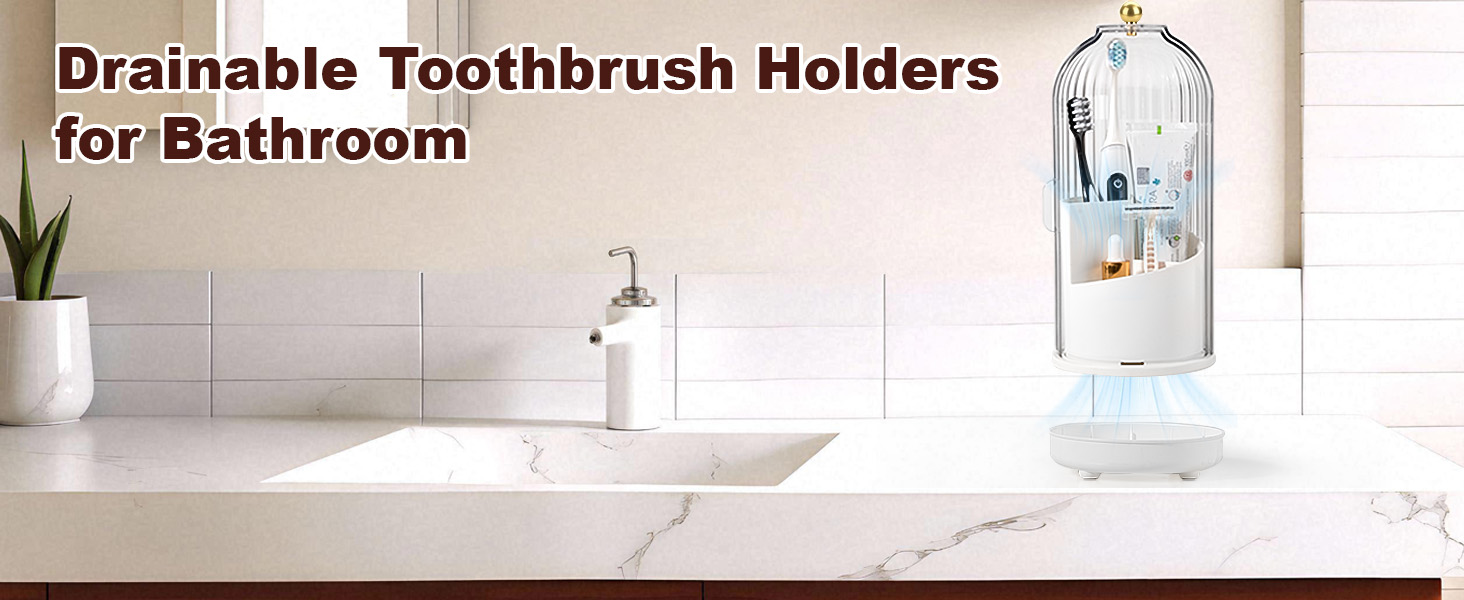 dusfproof toothbrush holder