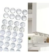 164 PCS Cabinet Door Bumper Clear Silicone, 3 Shapes 1/2" Self Adhesive Cabinet Pads Bumpers Quie...