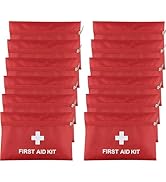AOUTACC 12 Pack First Aid Kit Empty Bag, Travel Empty First Aid Kit Pouch Bag for Emergency at Ho...