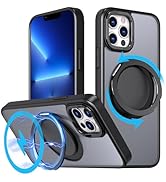 v-Golvin Strong Magnetic for iPhone 13 Pro Case with Stand,Fit for MagSafe,360°Rotatable Ring Des...