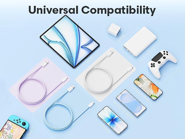 Universal Compatibility iPad, phone, Switch, charger head, laptop, earphones 2