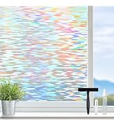 rabbitgoo Window Privacy Film with Installation Tools, Rainbow Window Film Stained Glass, Decorat...