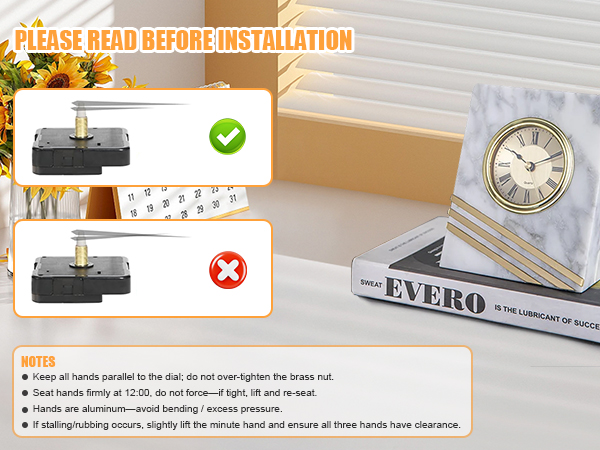 Quartz Clock Movement Repair Kit