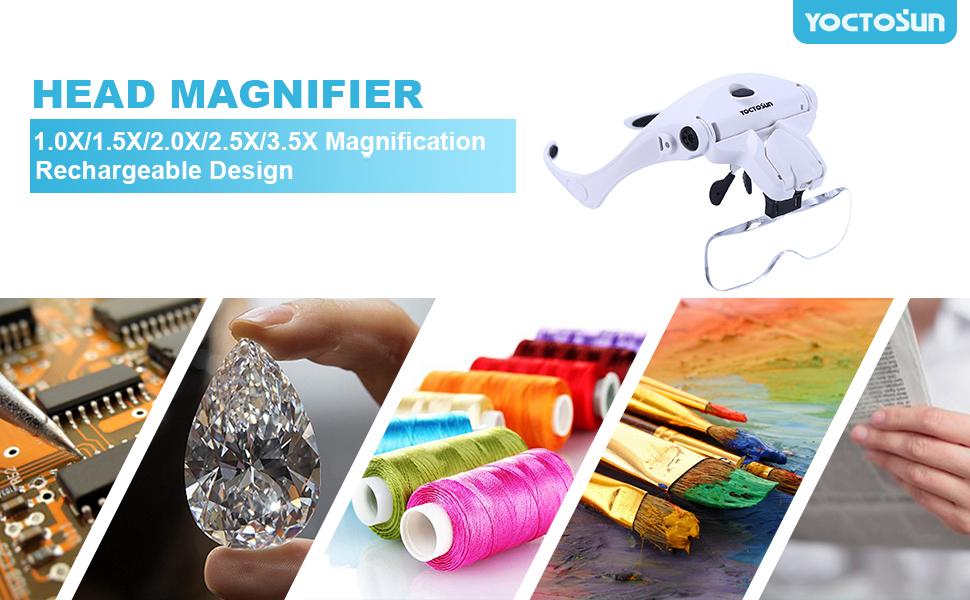 magnifying glass with light