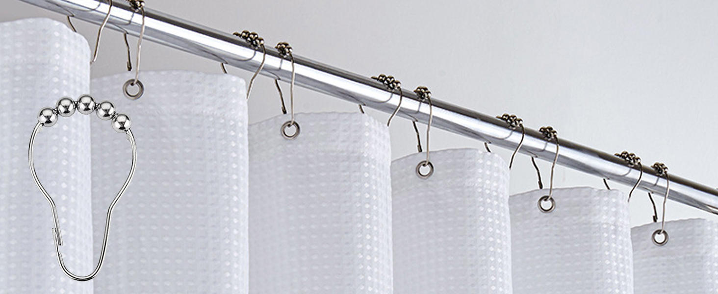 ganchos para cortinas de baño shower curtain clips curtain rod hooks