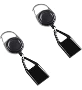 2 Pcs Black Pants Lighter Clip,Retractable Belt,Anti Lost Retractable Lighter Cover Keychain Belt...