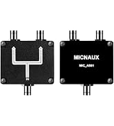 2-Way Passive Antenna Combiner Splitter Allocation Divide RF Signal with BNC Port for UHF Wireles...